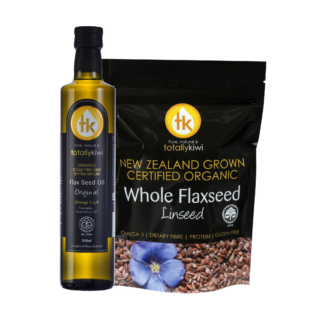 New Zealand Organic Cold Pressed Flaxseed Oil - Food Grade – PureNature NZ